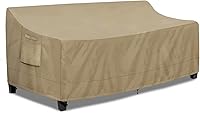 Vista 17 de PureFit Funda impermeable para sofá de exterior, funda para muebles de sofá de patio, funda de 3 plazas para exteriores con ventilación de aire