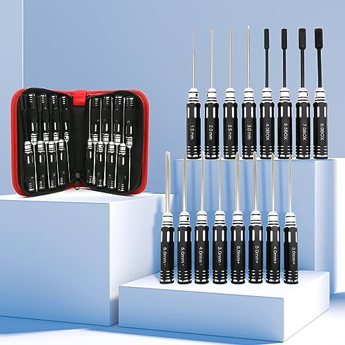 RC Tool Kit Screwdriver Set Pliers, RC Hex Driver Set RC Tools