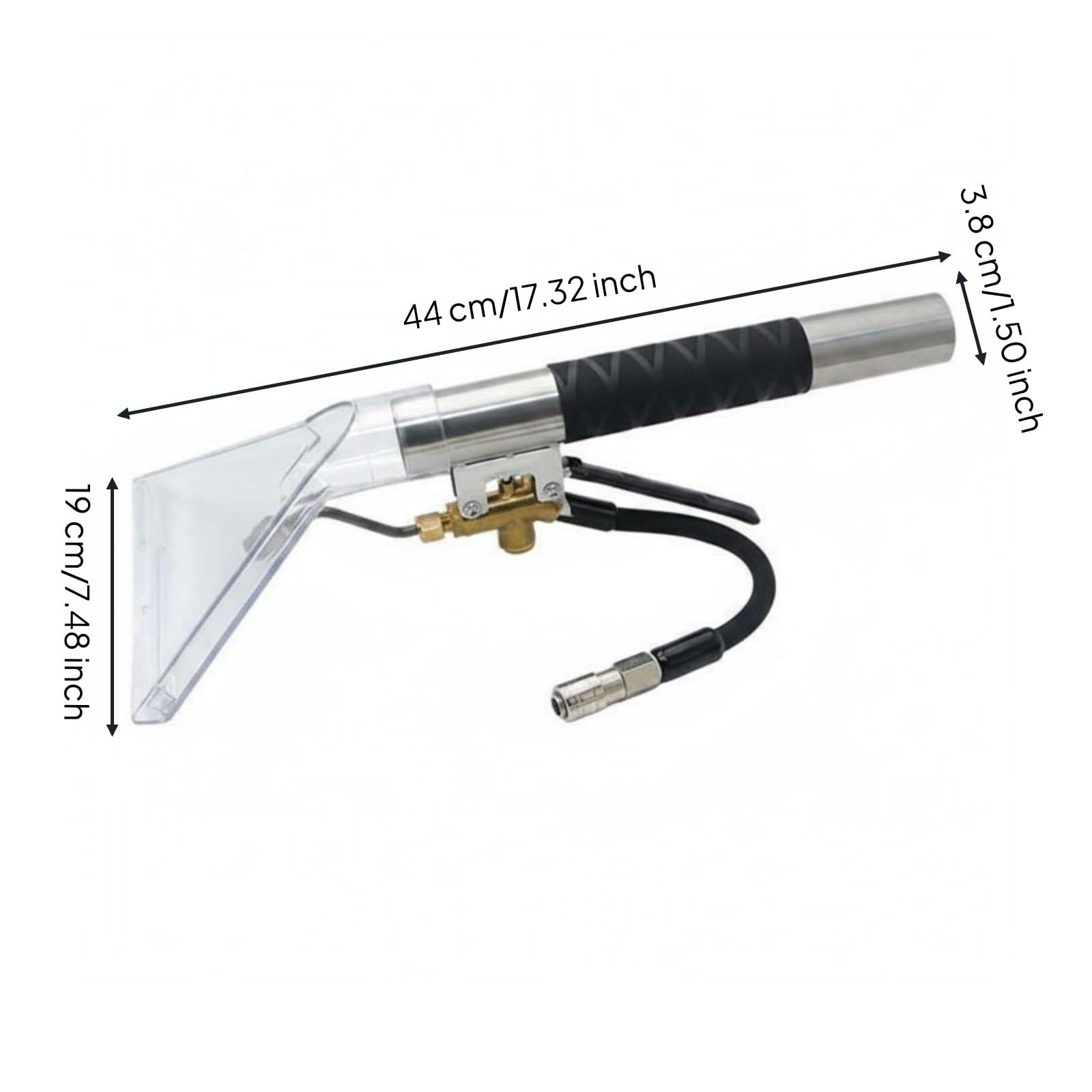 Steam Cleaning Head Accesorio de Limpieza Profunda Cabezal Extractor Transparente Mango Cómodo para Uso Resistente a Alta Temperatura Adecuado para, Grande E Conector Rápido Hembra 20SF