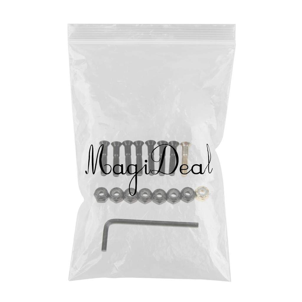 WINTI Longboard Skateboards Cruiser Hardware Screws Bolts with Hex Tool Style 2