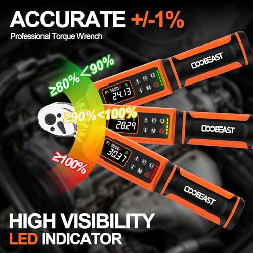 coobeast 1/4 Drive Digital Torque Screwdriver