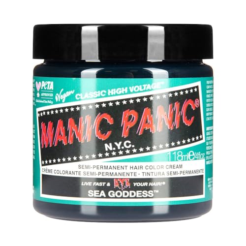 Manic Panic Classic High Voltage Tinte para el Cabello Sea Goddess, Sin crueldad, Vegano y vibrante 118ml