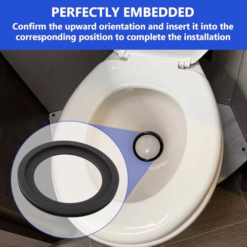 Image of 385311658 RV Toilet Seal Replacement for Dometic 300 /310 /320,Toilet Flush Ball Seal Gasket for Dometic RV Toilet Gaskets Premium High Sealing,2 Pack