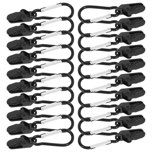 HYTROVE 12 Stück Windfeste Entenschnabelclips aus Kunststoff für Campingzelte und Sonnensegel Robuste Planenhalter Klemme für Outdoor Camping Fest und Reißfest
