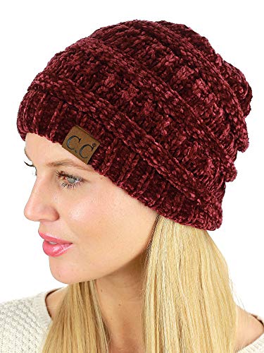 Image of C.C Exclusives Cable Knit Beanie - Thick, Soft & Warm Chunky Beanie Hats (HAT-20A)(HAT-30)(HAT-730) (YJ-816) (HAT-80)
