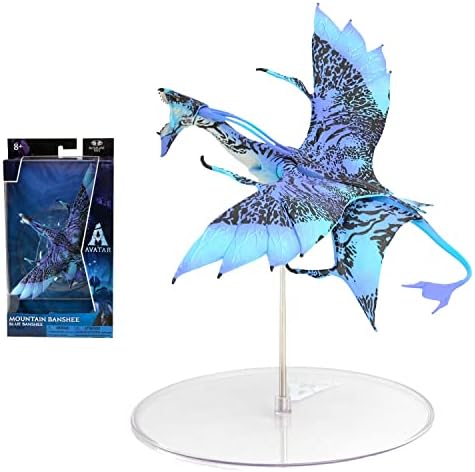 McFarlane Toys - Disney Avatar  World of Pandora Mountain Banshee Avatar Movie Action Figure  Disney Toys  Blue and Purple  collectible Figure  Ages 8+