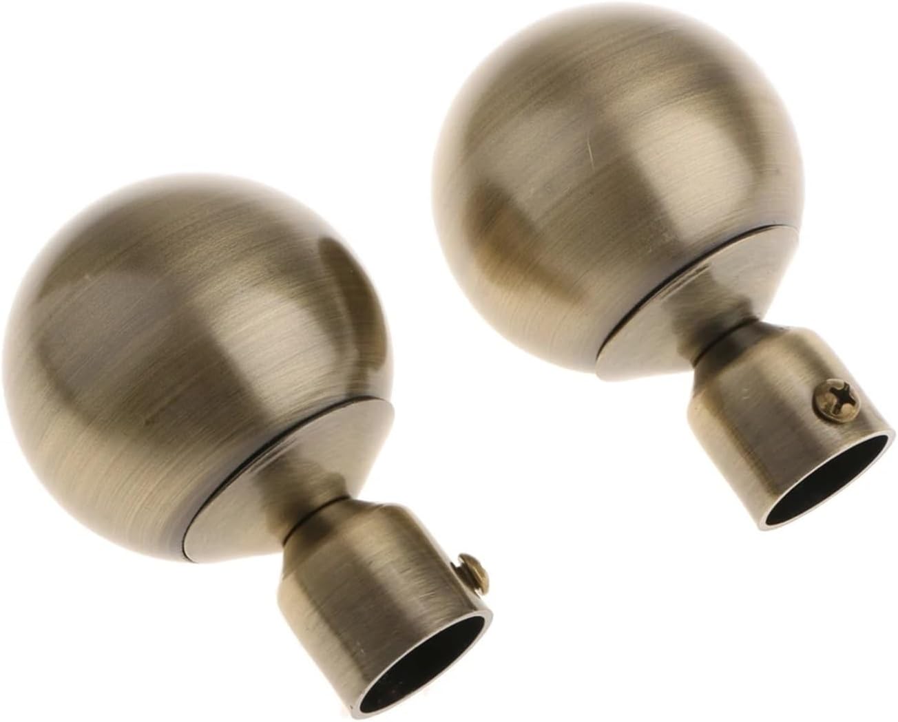 Curtain head, Curtain Rod Finials Pack Of 4 Multicolor Decorative Covers(Type 3 Bronze)