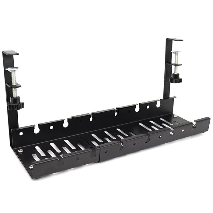 Buy MoMoSun Under Desk Cable Management Tray No Drill. Length