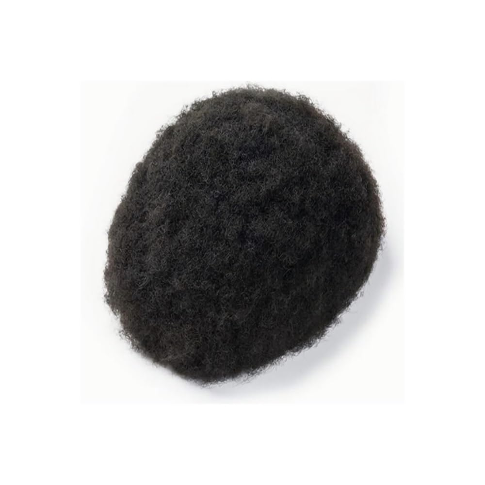 Parrucchino afro riccio for uomo,pizzo francese traspirante wig