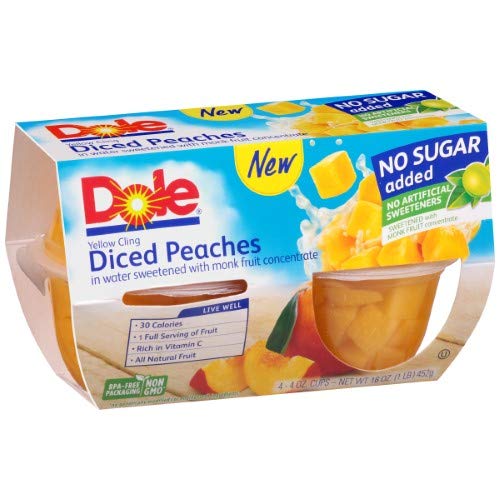 Yellow Cling Diced Peaches (Pack of 2)