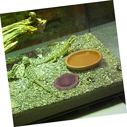 4 Pcs Tigela De Água De Réptil Recipiente De Comida De Réptil Prato De Alimentação De Répteis Tigela