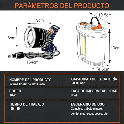 Lámpara para casco minero 8 Imagen adicional