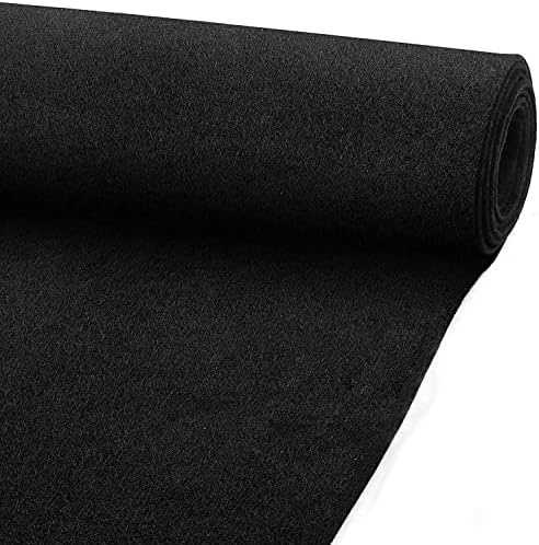 HOMCHEK 40" X 78" Black Underfelt Carpet Material for Speaker,Sub Box Carpet,RV,Boat,Marine,Truck,Car,Trunk Upholstery Liner 21.12 Sqft