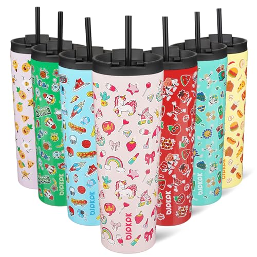 Image of BJPKPK 30 oz Coffee Tumbler with Straw, Insulated Stainless Steel Cup