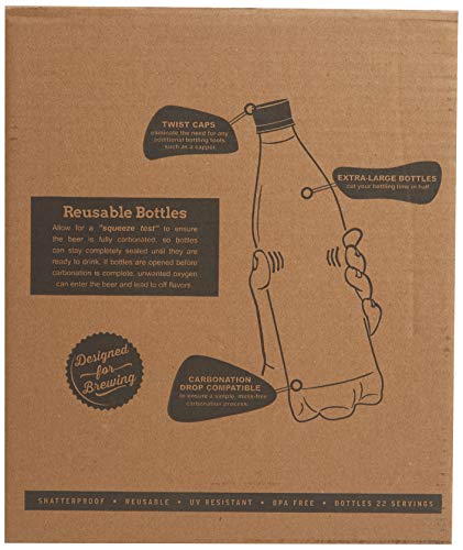 Mr. Beer 740ml Deluxe Homebrewing 2 Gallon Beer Bottling Set