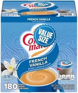 Coffee Creamer Liquid Creamer Singles, French Vanilla, 180 ct.
