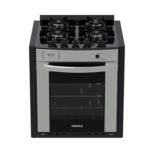 Fogao A Gas De Embutir Gaudi Prisma Vitreo Bl 4q Inox Gas Glp