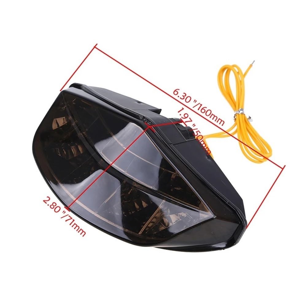 Fanale Stop Luce Posteriore Fanale posteriore per moto 12V LED Freno Indicatore di direzione Lampada Luci arresto motore Universale per per