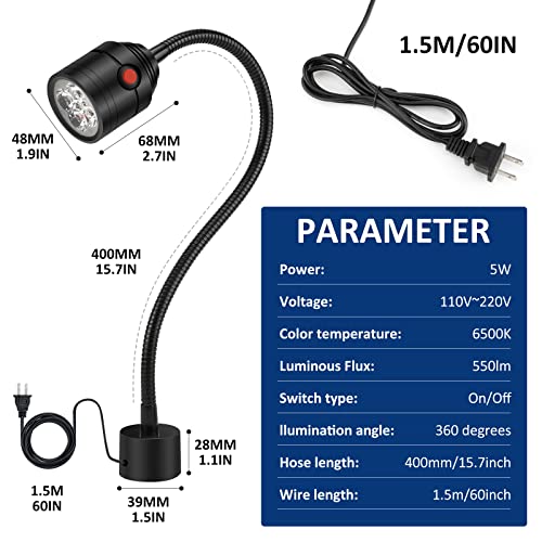 Deeffe WORK LIGHT-5 Magnetic Work Light, Led Machine Light thumb #7