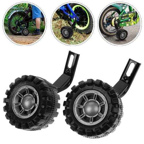 Ruedas de entrenamiento Toddmomy para bicicleta, 12 pulgadas, con soporte metálico negro para equilibrio y aprendizaje miniatura 7
