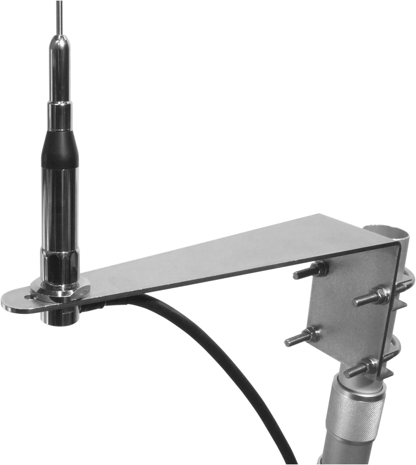 (Natekku) All Stainless Steel L-Type Antenna mounting Bracket SMA/M/N Type (Jack) Attachable NB100