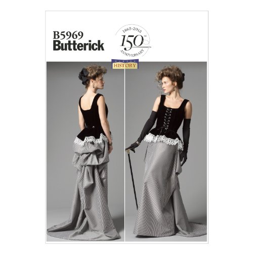 Butterick Patterns B5969 Misses' Corset and Skirt Sewing Templates, Size A5 (6-8-10-12-14) Butterick Patterns B5969 Misses' Corset and Skirt Sewing Templates, Size A5 (6-8-10-12-14)