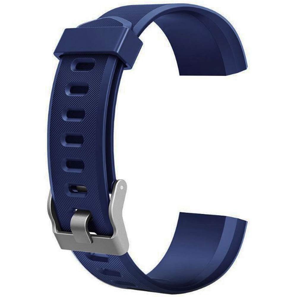 hengkang Fit for ID115Plus HR Replacement Watch Bands Women Men, Adjustable Sport Soft Silicone Band Straps Wristbands Bracelet Fit for ID 115 Plus HR, Not for ID115 or ID115HR (Blue)-image-4