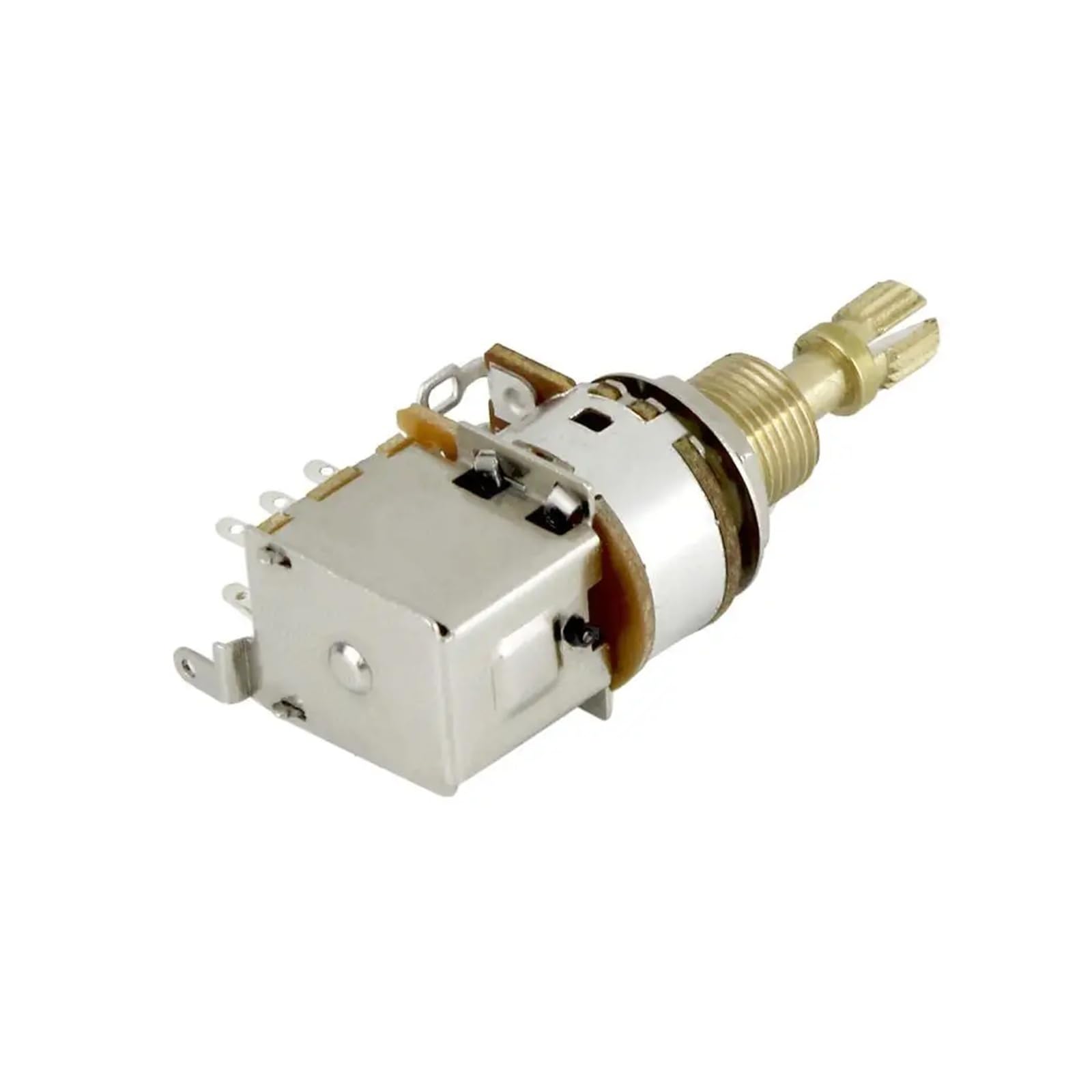 Potenciómetro lineal para guitarra, 4 potenciómetros de guitarra empuje eje largo 250K/500K A/B DPDT(Two A250k Two B500k)