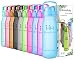 HoneyHolly Best Sports Water Bottle-32oz/1L&50oz/1.5L-Fast Flow,Flip Top Leak Proof Lid/One Click Open-Non-Toxic BPA Free-Training Jug Container (LightBlue, 50oz-1.5L)