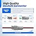 302PCS Deutsch Connector Kit, Hoodutric IP67 Waterproof Electrical Plugs DT 2/3/4/6/8/12 Pin Connectors with 74 Pairs Size 16 Stamped Contacts for Car Truck Boat