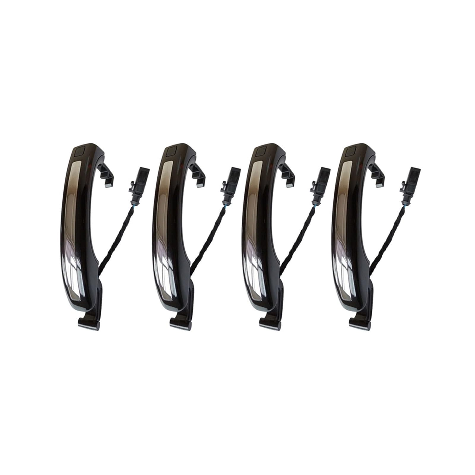 Drezzo New Black Car Exterior Door Handle Q7 2007-2015 For Smart Sensor Exterior Door Handle 4L0837205a 4L0837205b 4L0837207a(New Black)