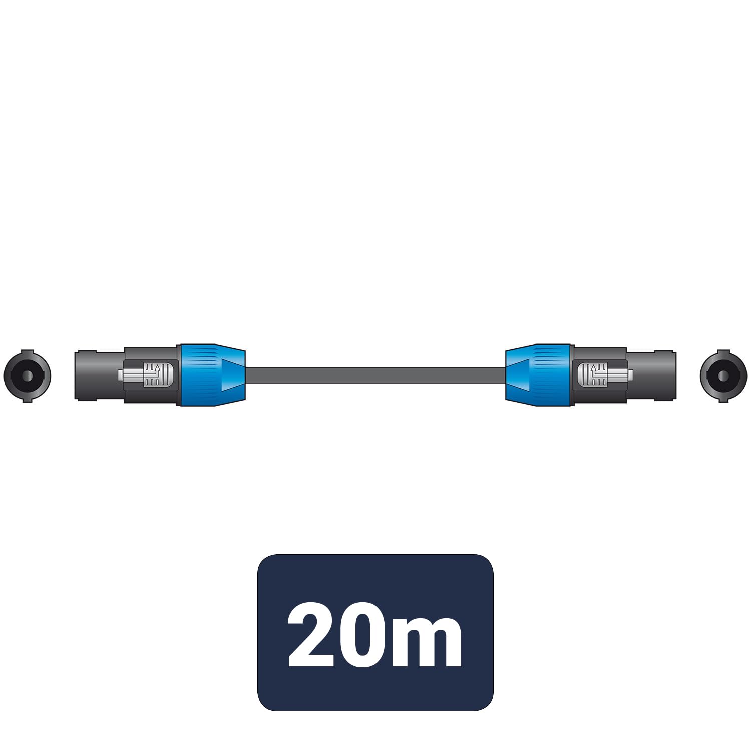 Chord-XLSPK SPK20 casse Speakon, lunghezza: 20 m