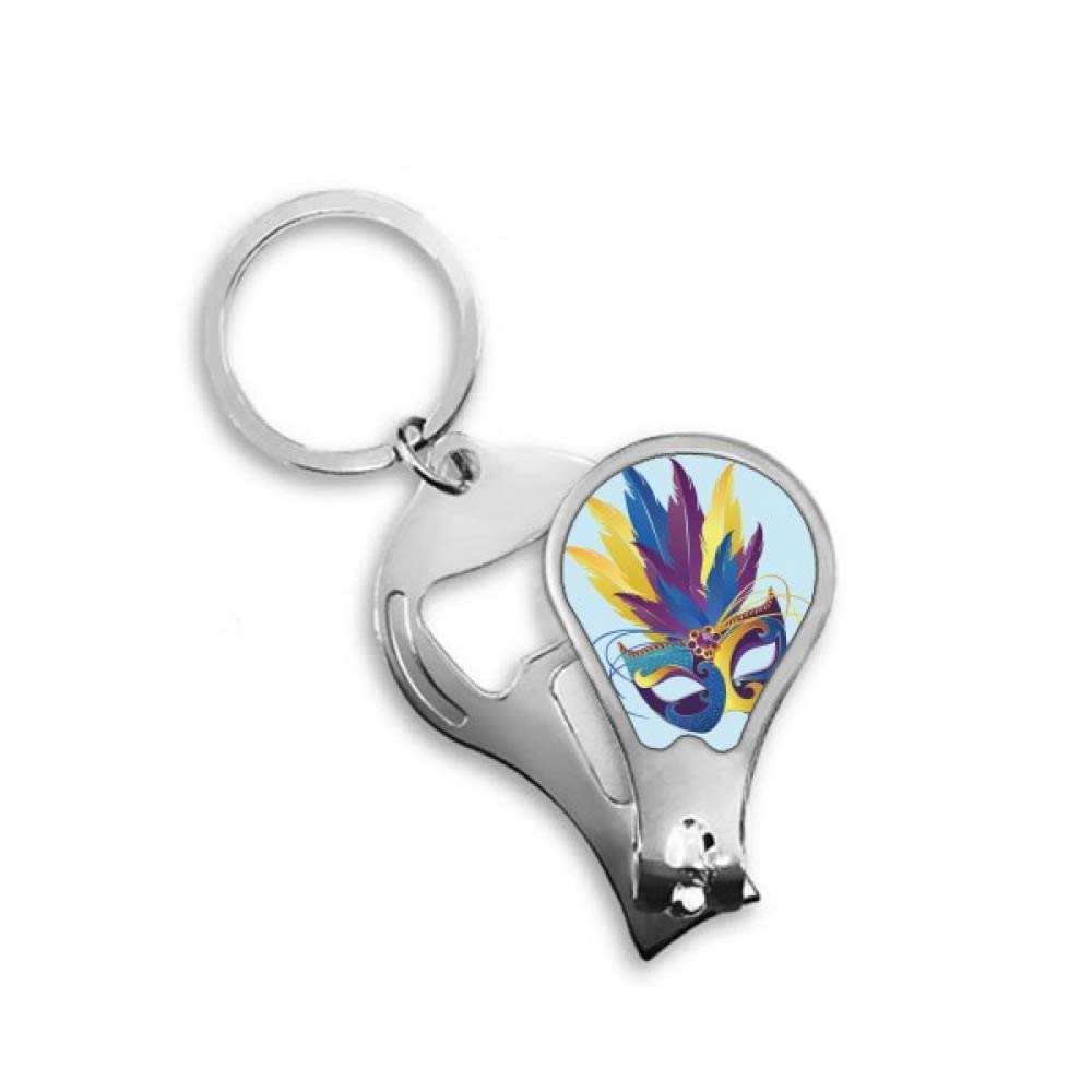 Cortauñas de regalo DIYthinker diseño alegre de máscara de carnaval azul de Venecia 4