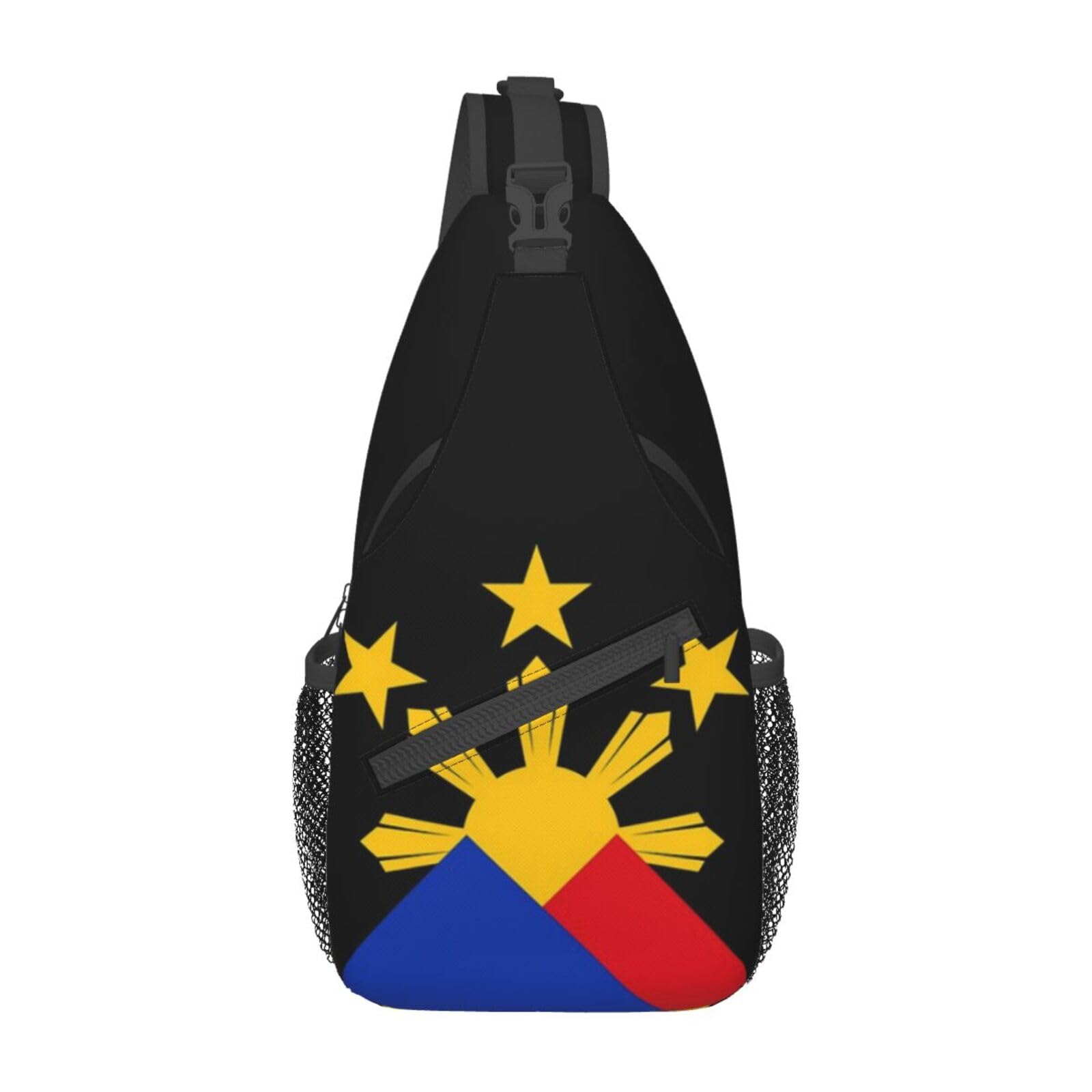 skdjowu Philippines Flag Sling Bag Crossbody Backpack Filipino Travel Hiking Daypack Shoulder Chest Bag for Women Men — image 1