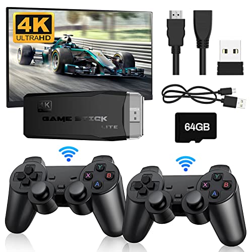 Retro Konsole Spielkonsole Videospielkonsole mit 2 Gamecontrollern, 10000+...