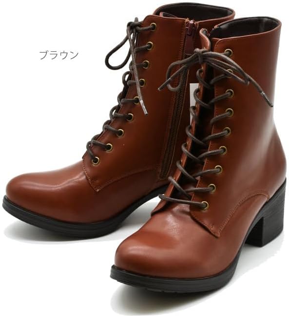 by あしながおじさん レースアップブーツ コンバットブーツ 編み上げ