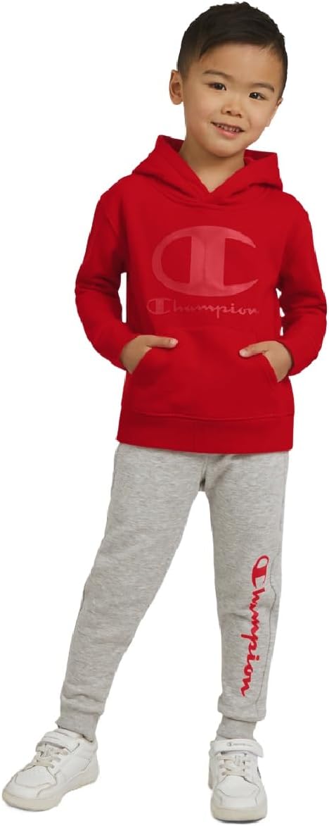 Champion Boys Jogger Set Fleece Hoodie and Sweatpants Tracksuit - Image 2