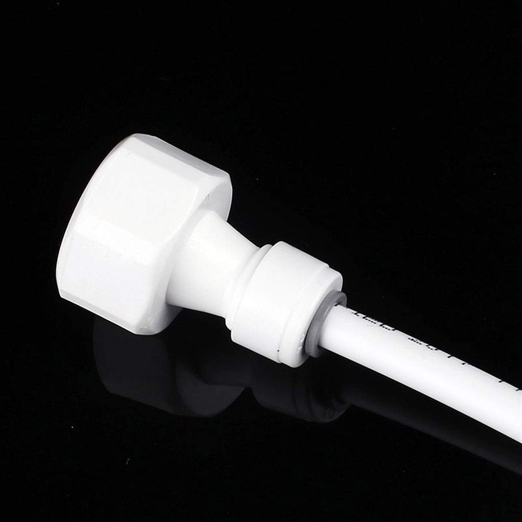 Plomería Juntas y Conexiones, Manguera de conexión de tubería de PE recta de 1/4" a 1/4" de diámetro exterior, conector rápido de plástico for filtro de agua RO de acuario, sistema de ósmosis