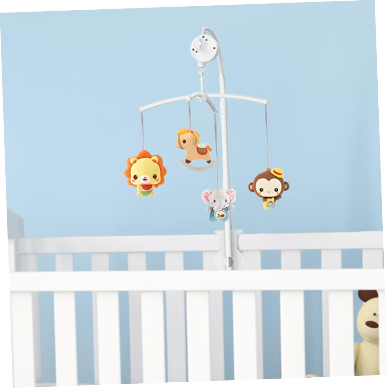 1Juego Móvil Musical para Cuna de Niño Niña con Decoración Colgante para Ayudar Calmar y Infantil Incluye Musicales y Accesorios