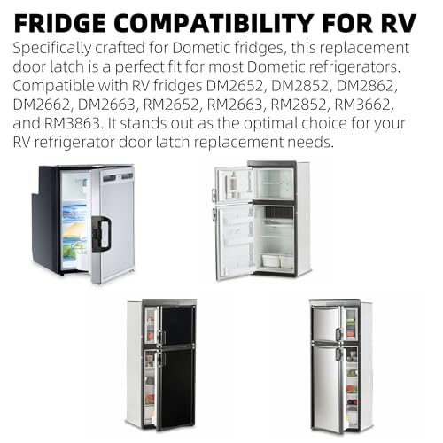 Image of TonGass RV Refrigerator Fridge Upper and Lower Door Handle