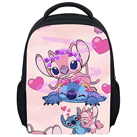 Ksopsdey Lilo and Stitch Backpack Stitch School Backpack Kids School Bag Large Capacity Kids Backpack for School Rucksack 3D Book bag Stitch gifts kids Cover
