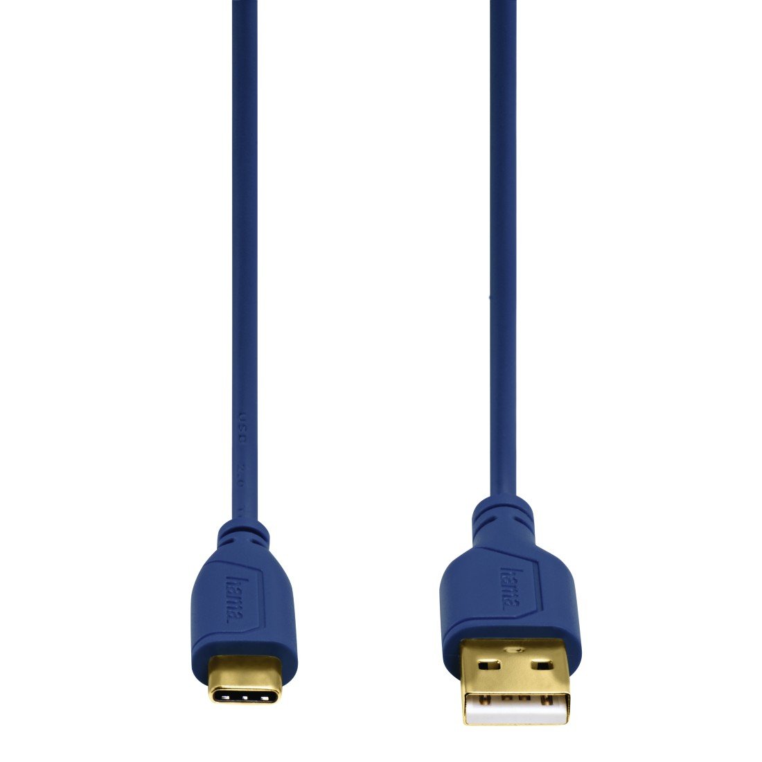 Hama USB-C - USB-A 0.75 Metre USB Kablo, Mavi