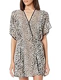 Cinema Etoile Women's Kendra-Natural Habitat Animal Print Babydoll and Wrap Robe Set