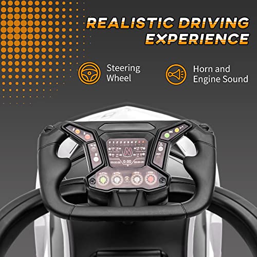 Aosom 2-In-1 Ride On Push Car, Licensed Toddler Sliding Car, Walker Push-Along With Under Seat Storage Horn Engine Sound And Steering Wheel, Manual, White #TOP6
