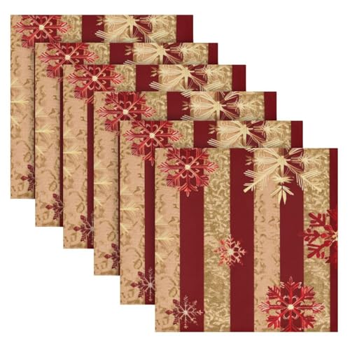 Servilletas de tela con diseño navideño, pack de 6 miniatura 2