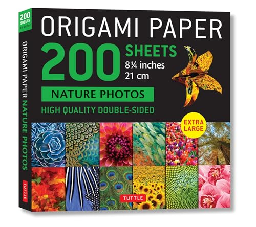 Origami Paper 200 sheets Nature Photos 8 1/4