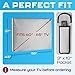 Garnetics Outdoor TV Cover 65 Inch – Waterproof, Weatherproof TV Enclosures with Smart Shield Screen Protectors, Ideal for Outdoor Use, Moving, and Storage - Gray