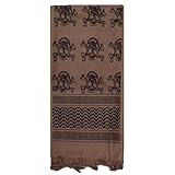 Fox Outdoor Products Tactical Shemagh, Chocolate Skulls