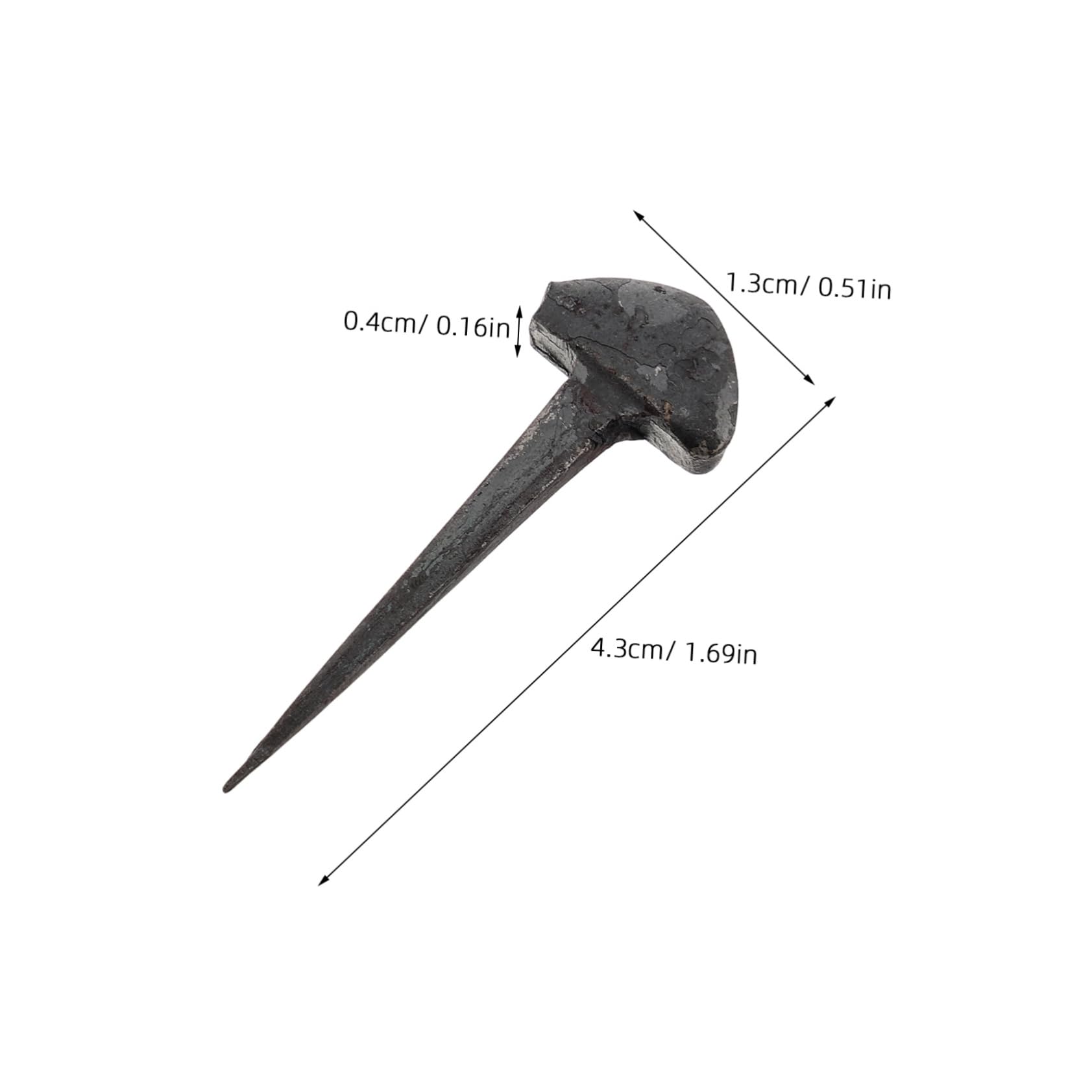 CIYODO Equestrian Horseshoe Nails 50pcs Horseshoe Nails for Horse Training Iron Horse Equipment