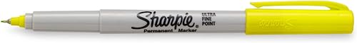 Miniatura 2 de SHARPIE Marcadores permanentes, punta ultra fina (amarillo supersónico)